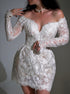 Short wedding dress